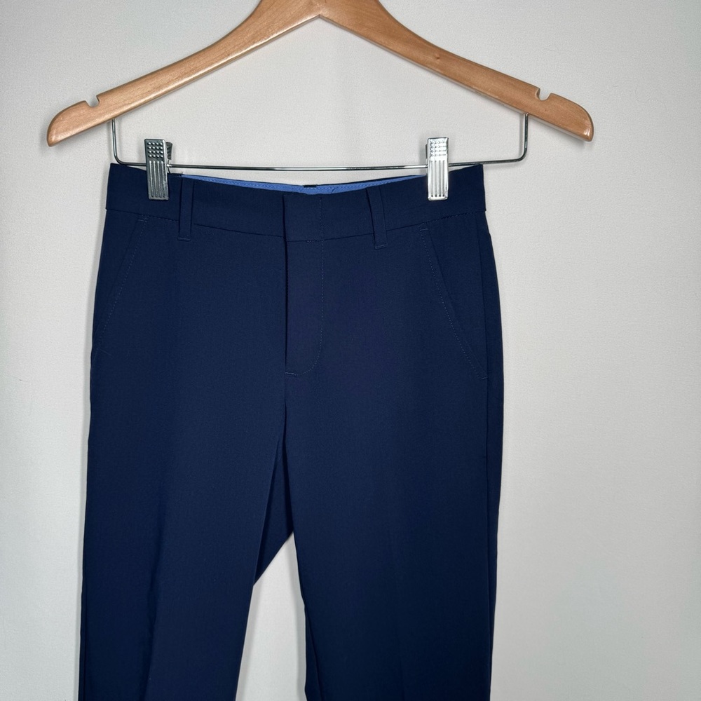 💜3/$15 IZOD Boys Navy Blue Flat Front Dress Pants, Size 8 - Picture 4 of 8